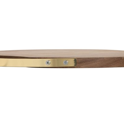 Home ESPRIT Skærebræt Home ESPRIT Gylden Natur Metal Akacie 32,3 x 31,3 x 1,4 cm