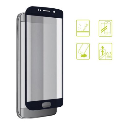 KSIX Mobil projektorskærm af hærdet glas Iphone 7-8 Extreme 2.5D Sort
