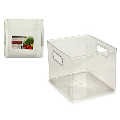 Bakke Køleskab Med håndtag Gennemsigtig Plastik 20 x 15 x 20 cm