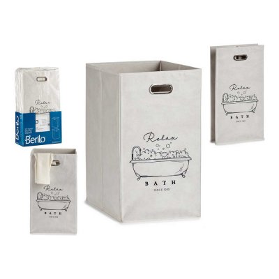 Berilo Multibrug kurv Berilo Relax Bath Hvid Pap 60 L 35 x 57 x 35 cm Foldbar