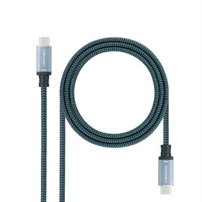 USB-C 3.1 kabel NANOCABLE 10.01.4102-COMB 2 m Sort/Grå