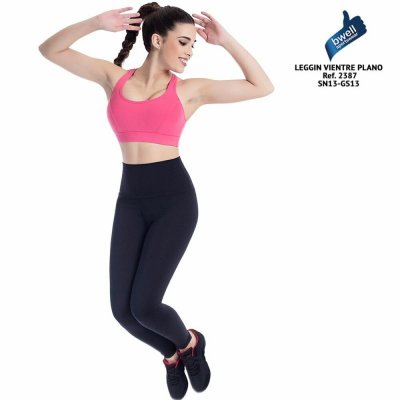 Sport leggins til kvinder Happy Dance 2387 Lige ben