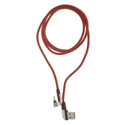 USB A til USB C-kabel ELBE CA-199 Nylon 1 m Rød USB C