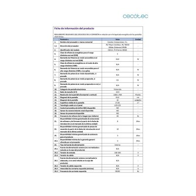 Cecotec Smart TV 32" HD LED 0 Series 0032S fladskærm DVB-T2 HDMI USB sort