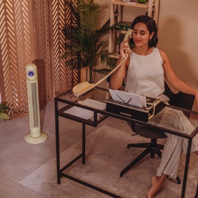 Cecotec Tårnventilator Cecotec EnergySilence 1090 Skyline Retro Smart Grøn 40 W