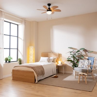 Cecotec Loftsventilator med lys Cecotec EnergySilence Aero 360 Sort Træ 50 W