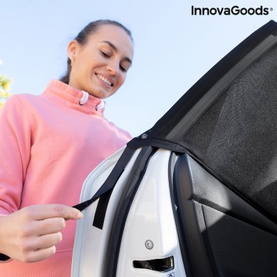 InnovaGoods Parasol Mesh til bil UVlock InnovaGoods Pakke med 2 stk