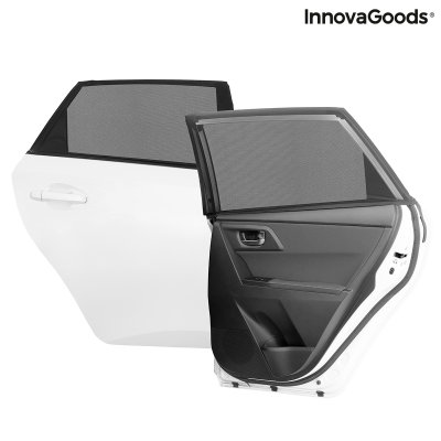 InnovaGoods Parasol Mesh til bil UVlock InnovaGoods Pakke med 2 stk