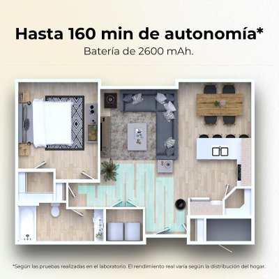 Cecotec Robotstøvsuger Conga M20, 7000Pa, 160min, Wi-Fi, App, iTech Gyro, Svart