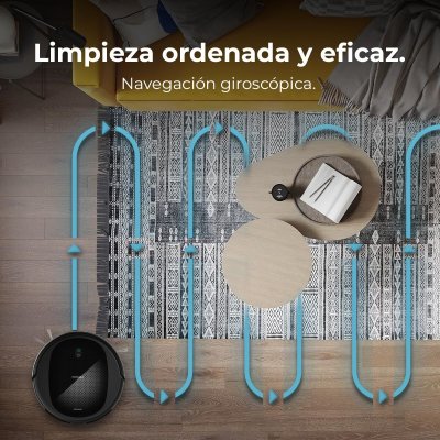 Cecotec Robotstøvsuger Conga M20, 7000Pa, 160min, Wi-Fi, App, iTech Gyro, Svart