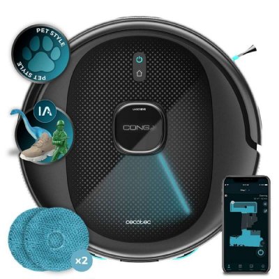 Cecotec Robotstøvsuger Cecotec 9990 AI Spin Revolution Ultra Power 5200 mAh