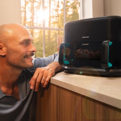 Cecotec Airfryer Grill Cecofry&Grill Smokin'Prime 11000 2800W 10L Rustfrit Stål Sort