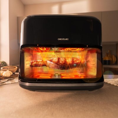 Cecotec Airfryer Grill Cecofry&Grill Smokin'Prime 11000 2800W 10L Rustfrit Stål Sort