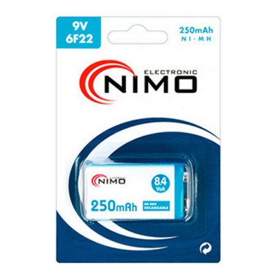 Genopladeligt Batteri NIMO RC22/9V 250 mAh