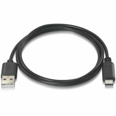 USB A til USB-C-kabel Aisens A107-0050 Sort 50 cm