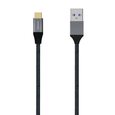 USB A til USB-C-kabel Aisens A107-0630 50 cm Grå