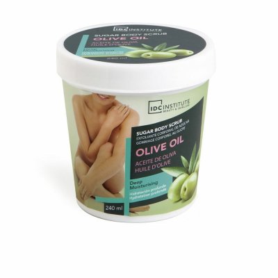 Eksfolierende Kropscreme IDC Institute Olivenolie Sukker (240 g)