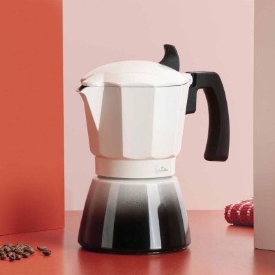 JATA Italiensk Kaffekande JATA HCAF2409 Flødefarvet Aluminium 9 Kopper
