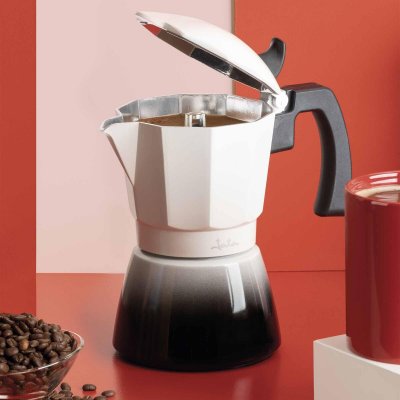 JATA Italiensk Kaffekande JATA HCAF2409 Flødefarvet Aluminium 9 Kopper