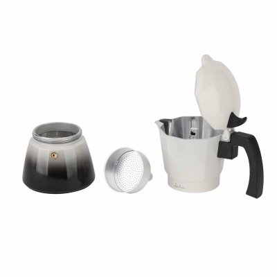 JATA Italiensk Kaffekande JATA HCAF2409 Flødefarvet Aluminium 9 Kopper
