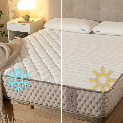 Cecotec Flow 6790 Hybrid springmadras 90x190 cm høj fasthed 7 zoner