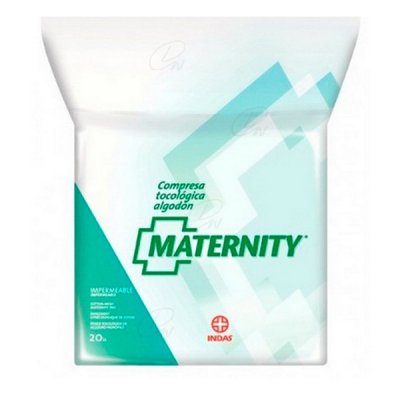 Bomuld Støttebind til Barselskvinder Maternity Indasec Maternity (20 uds) 20 enheder (20 uds)