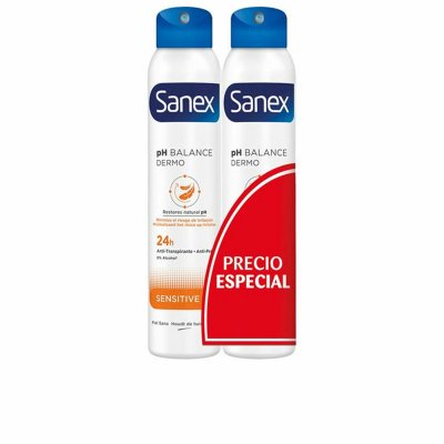 Sanex Spray Deodorant Sanex Sensitive 2 enheder 200 ml