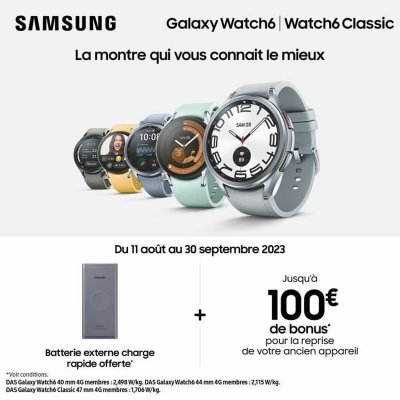 Samsung Smartwatch Samsung Galaxy Watch6 Classic R965 Multifarvet Sølvfarvet