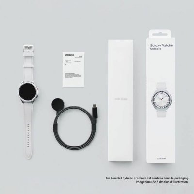 Samsung Smartwatch Samsung Galaxy Watch6 Classic R965 Multifarvet Sølvfarvet