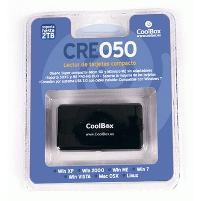 Kortlæser CoolBox CRCOOCRE050 Sort