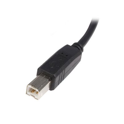 USB A til USB B-kabel Startech USB2HAB3M Sort