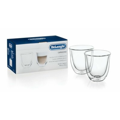 De'Longhi 2 Dele kaffekopsæt De'Longhi 5513214601 Gennemsigtig 2 Dele