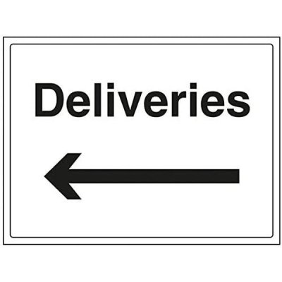 Klæbende tegn "Deliveries" (40 x 30 cm) (Refurbished C)