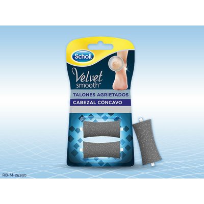 Scholl Eksfoliering til Fødder Scholl Velvet Smooth (2 enheder)