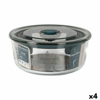 Santa Clara Hermetisk madkasse Santa Clara Grå 850 ml (4 enheder)