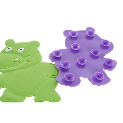 DKD Home Decor Bademåtte DKD Home Decor 10 x 1 x 13 cm Syren Grøn Børns PVC (2 enheder)
