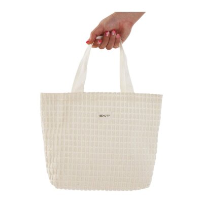 Håndtasker til damer Versa Corduroy Hvid 9 x 22 x 23 cm