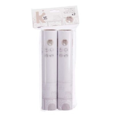 BigBuy Home Fnugfjerner Hvid 24 x 19 cm 14 x 31 x 4,5 cm Udskifter (12 enheder)