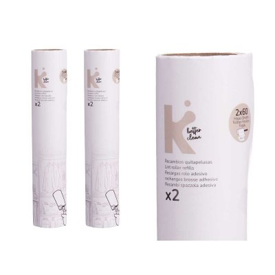 BigBuy Home Fnugfjerner Hvid 24 x 19 cm 14 x 31 x 4,5 cm Udskifter (12 enheder)