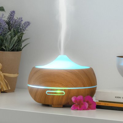 InnovaGoods Aroma befugtningsapparat med flerfarvet LED Wooden-Effect InnovaGoods