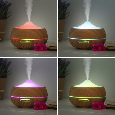 InnovaGoods Aroma befugtningsapparat med flerfarvet LED Wooden-Effect InnovaGoods