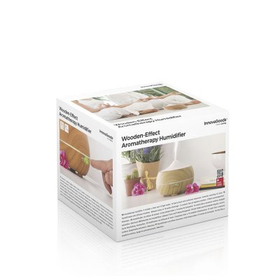 InnovaGoods Aroma befugtningsapparat med flerfarvet LED Wooden-Effect InnovaGoods