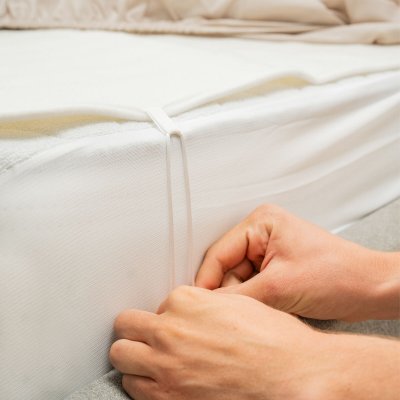 InnovaGoods Elektrisk sengvarmer for enkeltseng Krewarm 60 W 80 x 150 cm Hvit Polyester